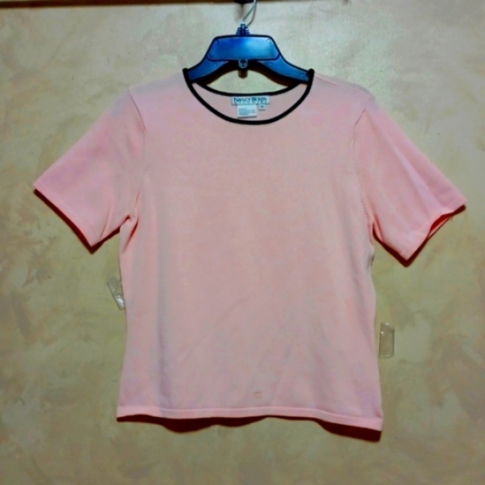 NANCY BOLEN city girl top size S in pink
